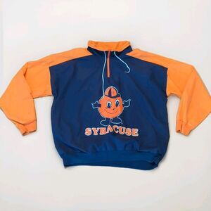 Vintage Syracuse Orangemen Jacket Blue Orange Zip Hummer Sportswear Zip